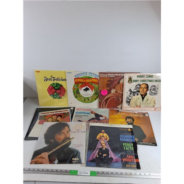 Assorted Vinyl Records - George Feyer, Perry Como, James Galway, Misc
