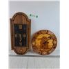 Image 1 : Grain Elevator Clock and Normal Clock Unpowered As-Is