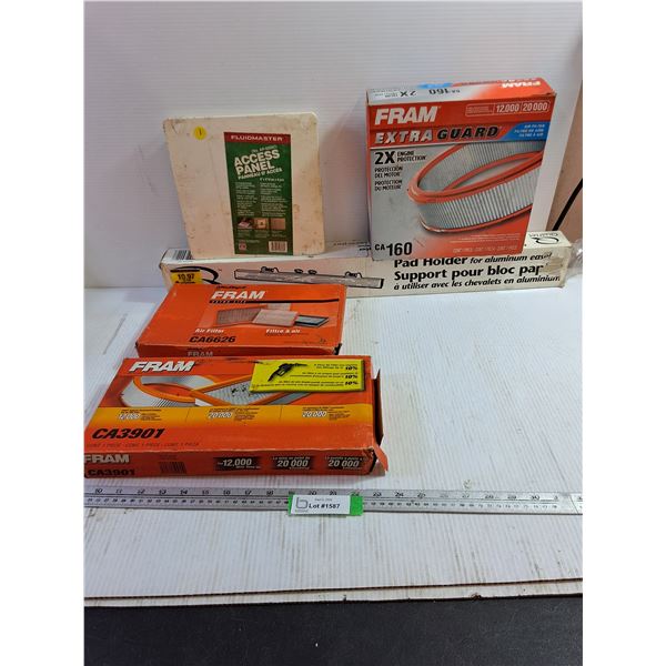 FRAM Air Filters, Pad Holder, Access Panel
