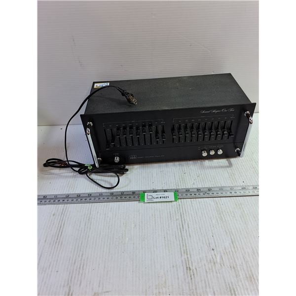 ADC Stereo Frequency Equalizer Sound Shaper One Ten - Powers On