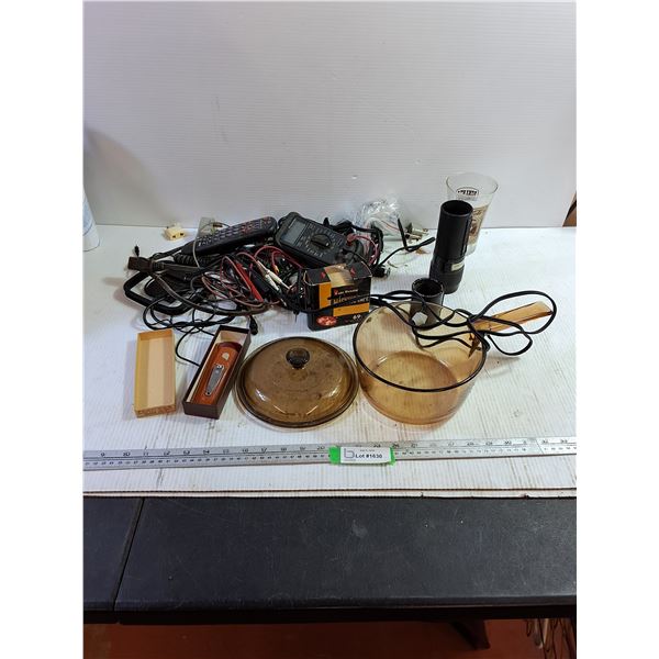 Coca-Cola Glass, Automotive Meter, Comb, Misc Electronic Equipment