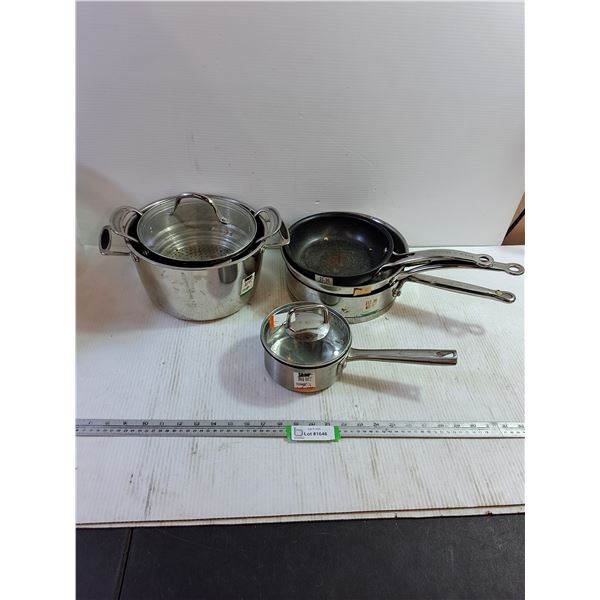T-FAL, Kitchenaid Pots, Pans, Strainer, Lids