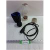 Image 1 : Vivitar Camera Part, Electrical Cord, Protective Case, Glass Bottle, Misc