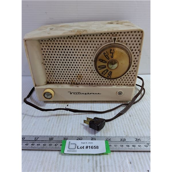 Vintage Westinghouse Power Operated Radio - Untested