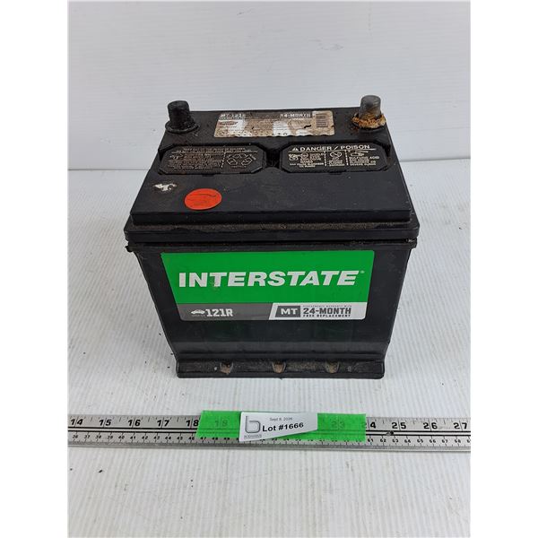 Interstate 121R CCA 600 Battery - PICKUP ONLY