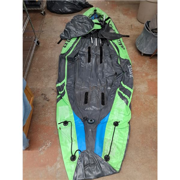 Inflatable Boat & Paddles - As Is, PICKUP ONLY