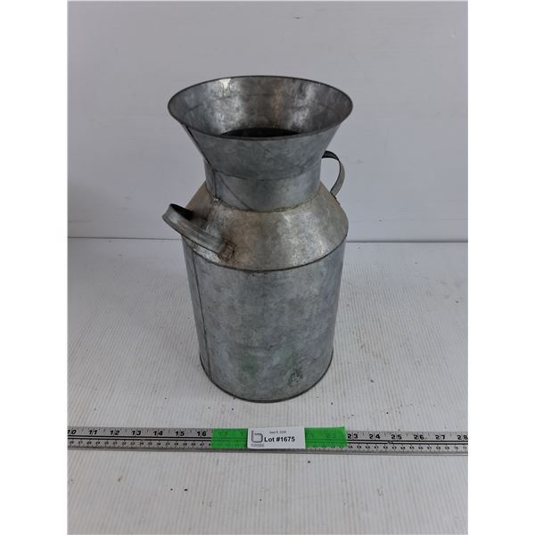 Galvanized Cream Can