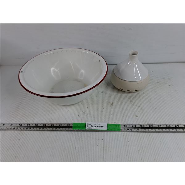 Enamel Bowl, Scent Diffuser