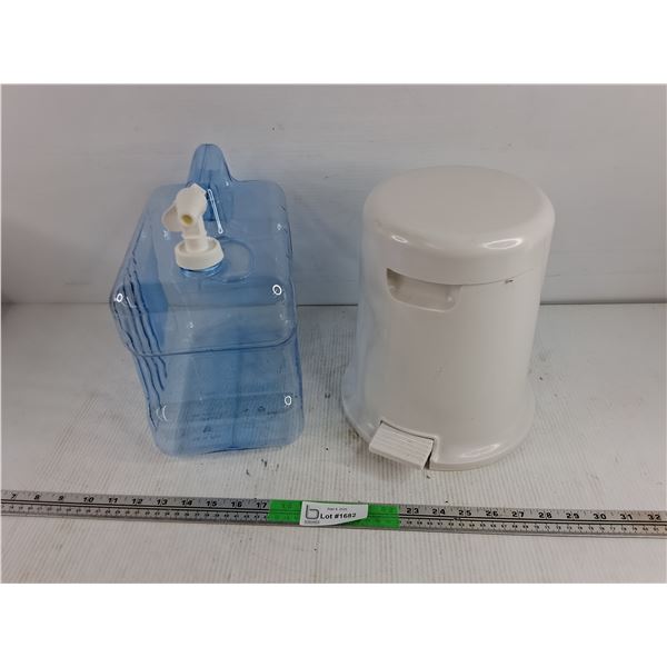 Water Jug & Plastic Garbage Bag