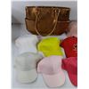 Image 2 : Faux Leather Purse & Ball Caps
