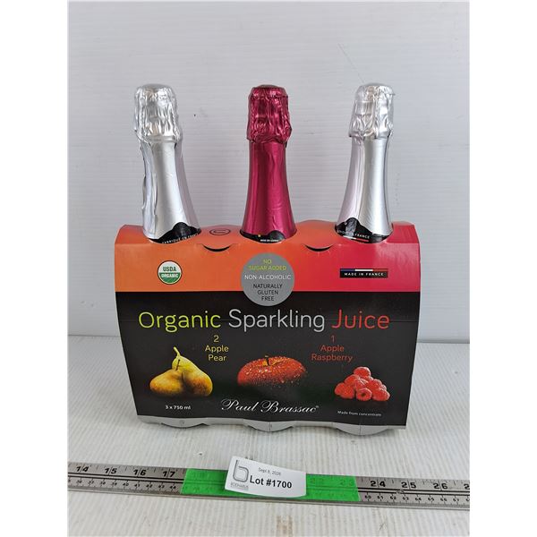 Organic Sparkling Juice - Sealed , PICKUP ONLY