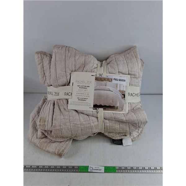 Rachel Zoe 100% Cotton & Reversible Quilt Set