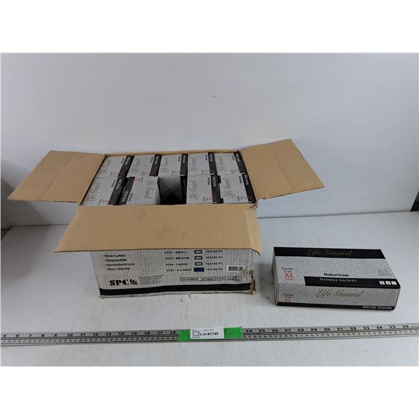 Life Guard Medical Grade Nitrile Gloves - Size XL