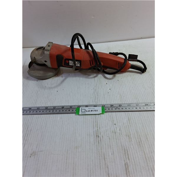 Black & Decker Electric Angle Grinder - Tested & Working - As Is