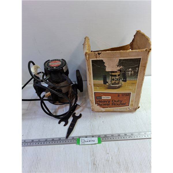 Sears Craftsman Heavy Duty Power Router - Tested - Working