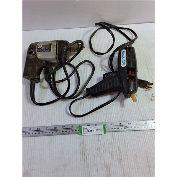 Black & Decker Utility Drill - Tested - Working, Bostik 260 Hot Glue Gun - Untested