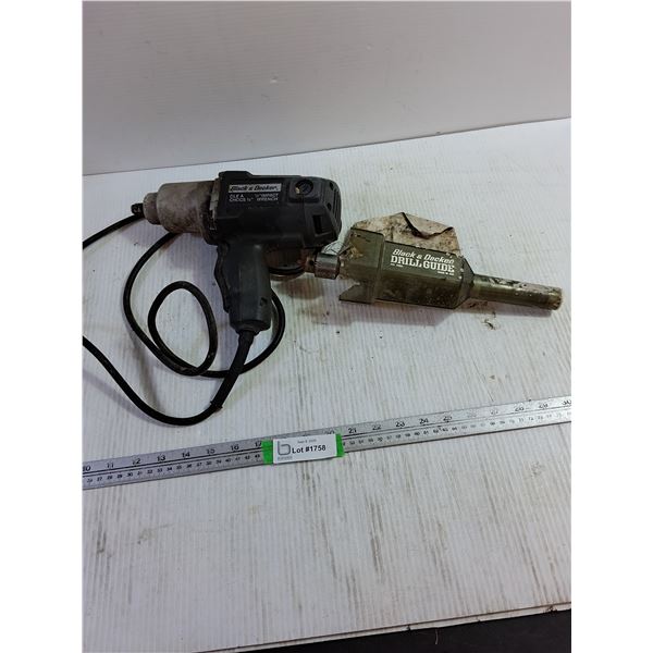 Black & Decker Impact Wrench - Tested - Working, Black & Decker Drill Guide