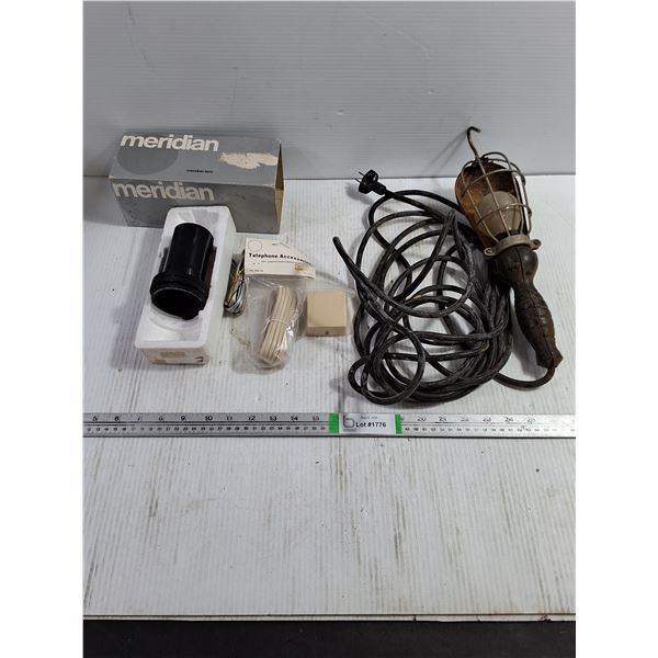 Meridian 60mm Projector Lens,Trouble Light (untested),Phone Landline Accessories