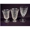 Image 2 : LOT OF 18 FOSTORIA STEMMED GLASS GOBLETS - 2 Sizes