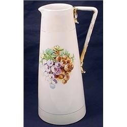 VINTAGE TALL PITCHER - ADVERTISING JAFFE SEATTLE -