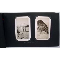 VINTAGE PHOTO ALBUM W/ PHOTOS - Incl. Ships, Skiin