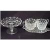 Image 1 : LOT OF FOSTORIA GLASSWARE - Creamer and Sugar with