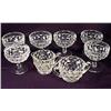 Image 1 : LOT OF FOSTORIA GLASSWARE - 6 Sherbets, Creamer an