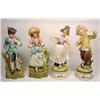 Image 1 : LOT OF 4 VINTAGE FIGURINES - 2 Marked on Bottom 66