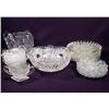 Image 1 : LARGE LOT OF FOSTORIA GLASSWARE - Plates, Pitcher,