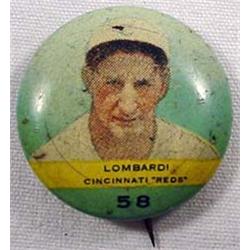 VINTAGE LOMBARDI CINCINNATI REDS NO. 58 BASEBALL G
