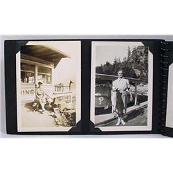 VINTAGE PHOTO ALBUM W/ PHOTOS - Incl. Ships, Totem