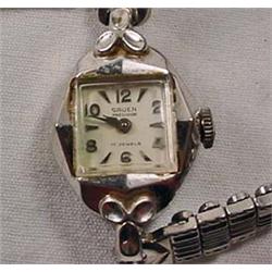 VINTAGE GRUEN 17 JEWELS LADIES WRIST WATCH