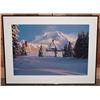 Image 1 : LARGE "TIMBERLINE LODGE" SIGNED PHOTO PRINT BY TUL