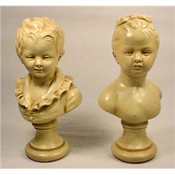 LOT OF 2 VINTAGE BUSTS - BOTH MARKED ALEXANDER BAC