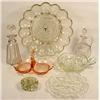 Image 1 : LOT OF VINTAGE GLASSWARE - Incl. Egg Plate, Decant