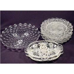 LOT OF FOSTORIA GLASS PLATES