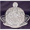 Image 1 : FOSTORIA GLASS COVERED BUTTER DISH