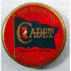 1910'S CADET STOCKINGS ADVERTISING PINBACK BUTTON