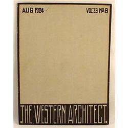 1924 "THE WESTERN ARCHITECT" MAGAZINE - Lot of Ima