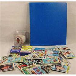 LARGE LOT OF VINTAGE BASEBALL CARDS AND A CARL YAS