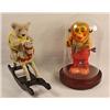 Image 1 : LOT OF VINTAGE TOYS - Monkey Playing Cymbals in Gl