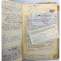 C. 1951 LARGE JOURNAL / LEDGER - Incl. Addresses, 