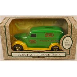 LTD. ED. ERTL 1938 PANEL TRUCK BANK IN ORIG. BOX
