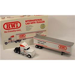 ERTL INTERNATIONAL SEMI TRUCK AND TRAILER IN ORIG.