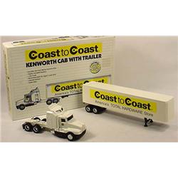 ERTL COAST TO COAST KENWORTH TRUCK AND TRAILER IN 