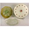 Image 1 : LOT OF 3 VINTAGE PLATES - INCL. FOSTORIA, GERMANY,