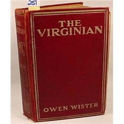 1904 "THE VIRGINIAN" HARDCOVER BOOK - Spine Loose