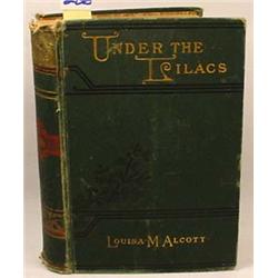 1883 "UNDER THE LILACS" HARDCOVER BOOK - by Louisa