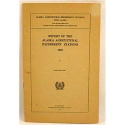 1923 ALASKA AGRICULTURAL EXPERIMENT STATIONS REPOR