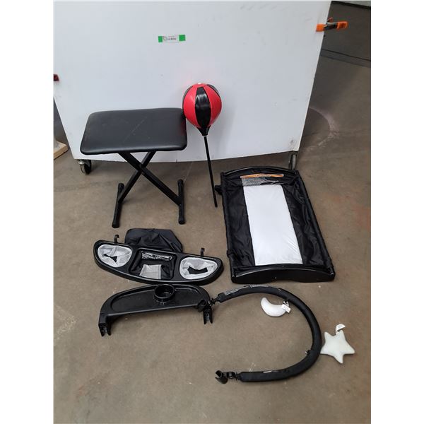 *Infant Accessories, Folding Leather Style Stool, Toy Punching Bag- Can't Ship